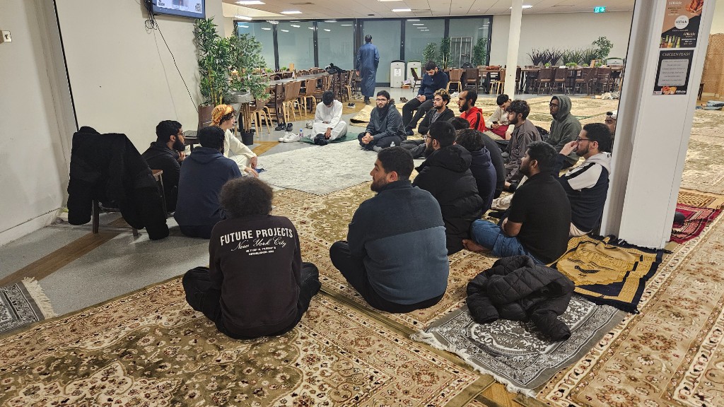 Students sitting together in a Revival circle